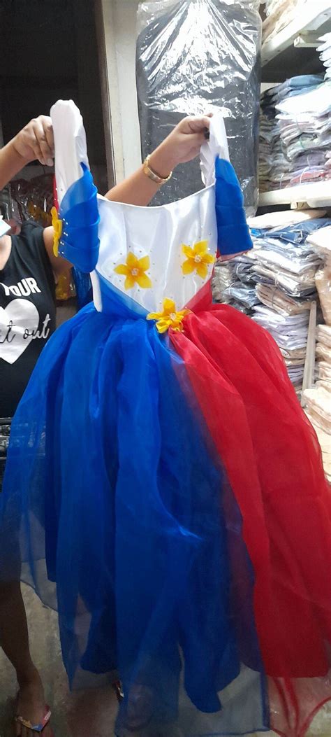 Philippines Flag gown Organza Costumes for kids | Lazada PH