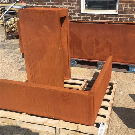 Bespoke corten edging, planter and plinths | Corten, Plinths, Chelsea flower show