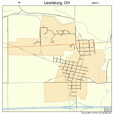 Lewisburg Ohio Street Map 3942938