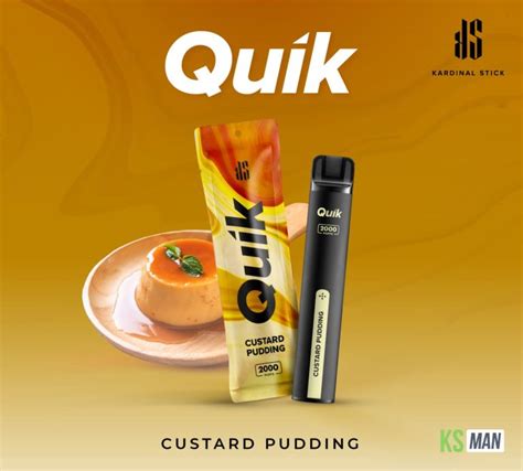 KS Quik 2000 Puffs กลิ่น Custard Pudding พอตสูบได้ไม่ยั้งกว่า 2,000 คำ