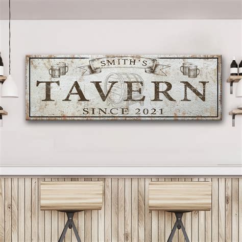 Tavern Sign Custom Name Tavern Sign Custom Man Cave Décor Home - Etsy