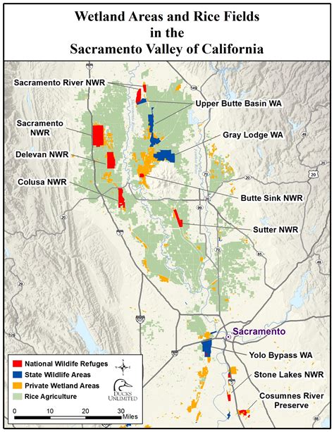 New Ducks Unlimited Map Displays Extensive Pacific Flyway Habitat in the Sacramento Valley