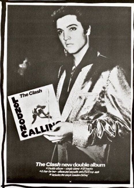 A promo for The Clash’s 1979 double-record ‘London Calling’ from a Clash promotional fanzine ...