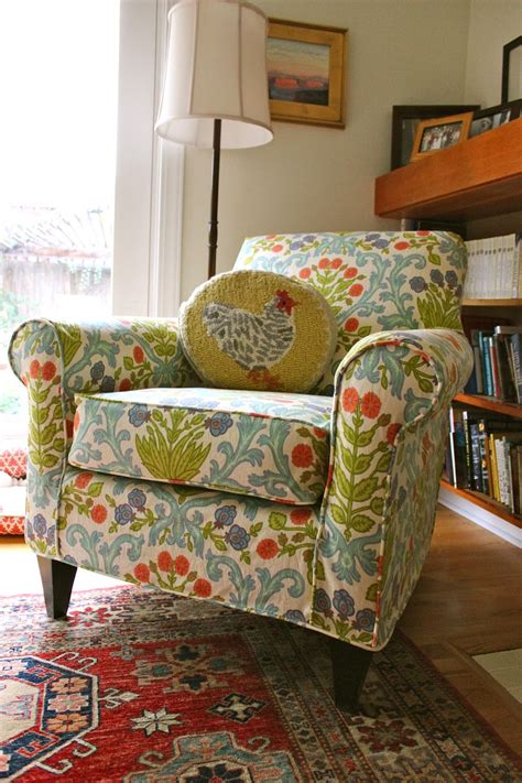 Custom Slipcovers by Shelley: Floral Chair