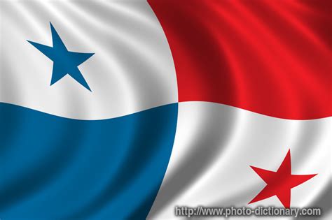 Panama's flag - photo/picture definition at Photo Dictionary - Panama's ...