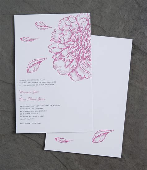 Vistaprint Wedding Invitation - Pink Flowers #1 | Flickr - Photo Sharing!