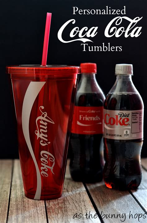 Personalized Coca Cola Bottle Tumbler - As The Bunny Hops®