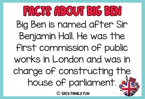 Facts about Big Ben