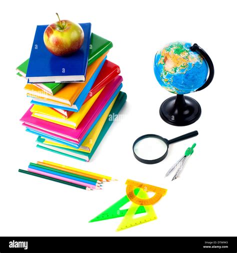 Back to school supplies. Isolated Stock Photo - Alamy