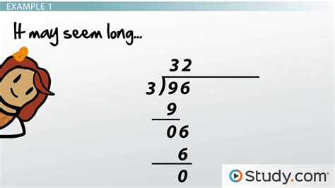 Performing Long Division with Large Numbers: Steps and Examples - Video & Lesson Transcript ...