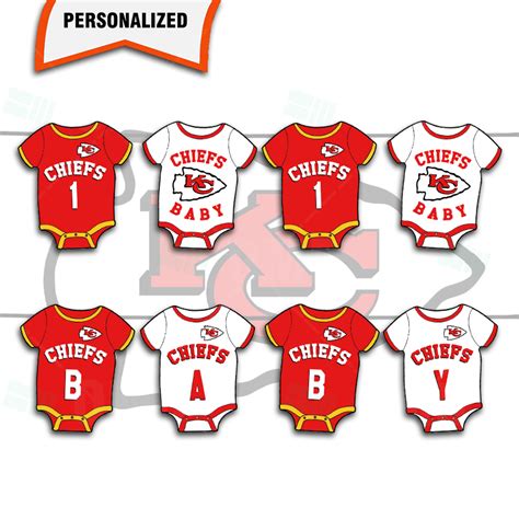 Kansas City Chiefs Baby Shower Sports Onesie Banner – Sports Invites