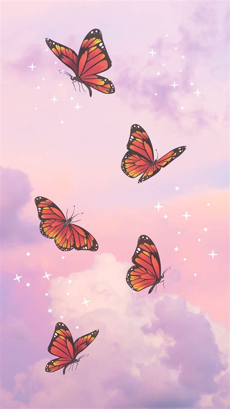 Baddie Iphone Aesthetic Butterfly Wallpaper - Download Free Mock-up 167