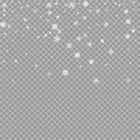 Free Vector | Realistic falling white snow overlay on transparent background Snowflakes storm layer