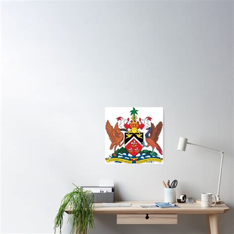 "The Coat of Arms of Trinidad and Tobago " Poster for Sale by zwrr16 ...