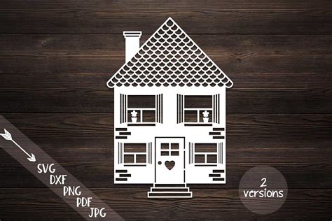 house svg home svg building cut file papercutting template (97195) | SVGs | Design Bundles