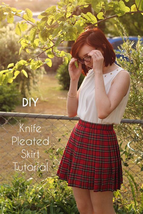 DIY Knife-Pleated Skirt | Carbon Chic