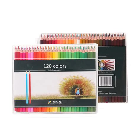 120 colors Professional Soft Pastel Pencils Wood Colored Pencils Set for School Stationery ...