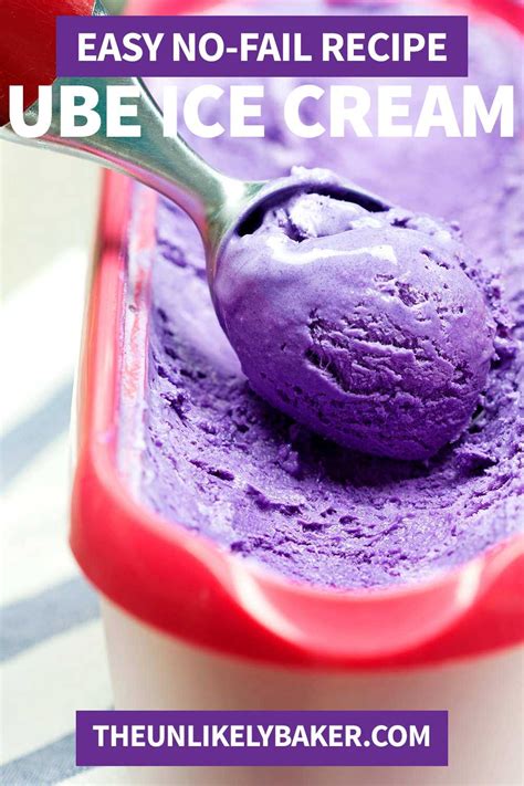 Ube Ice Cream - The Unlikely Baker® | Ube ice cream, Magnolia ice cream ...