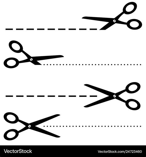 Black scissors icon on white Royalty Free Vector Image