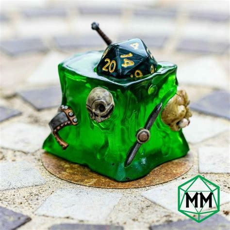 A dangerously gorgeous Gelatinous Cube dice jail | Gelatinous cube, Dnd ...