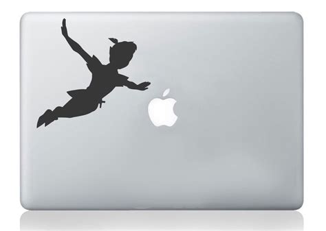 Peter pan shadow macbook laptop decal vinyl sticker mural christmas kids art