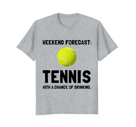 Funny Shirts - Weekend Forecast Tennis Funny Sports T-Shirt Men - T-Shirts