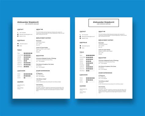 Curriculum vitae - Templates Design on Behance