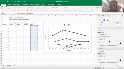 Creating Alternating Treatment Design Graph in Excel - YouTube