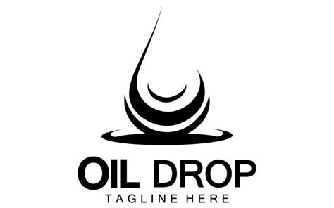 Oil Drop Logo Vector Illustration Design Template 15