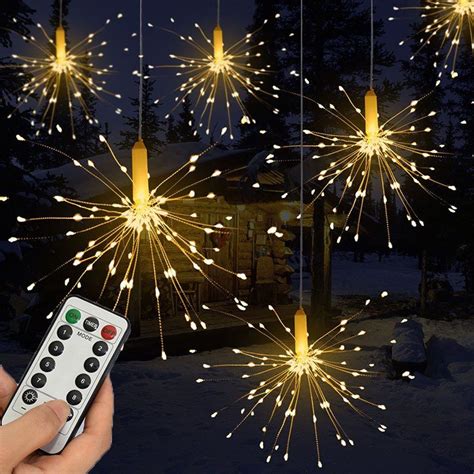 [37% OFF] 120LED Hanging String Firework Light With Remote Control For ...