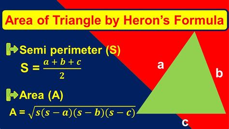 Heron's Formula - Area of triangle | STD (8 & 9) (CBSE, SSC) - YouTube