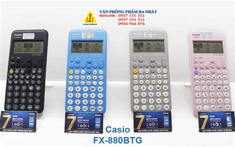 Máy tính Casio FX-880 BTG chính hãng | Nhiều màu sắc nổi bật