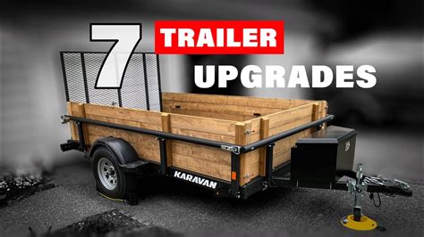 7 Must Have Utility Trailer Modifications - DIY Trailer Sides and MORE! - YouTube