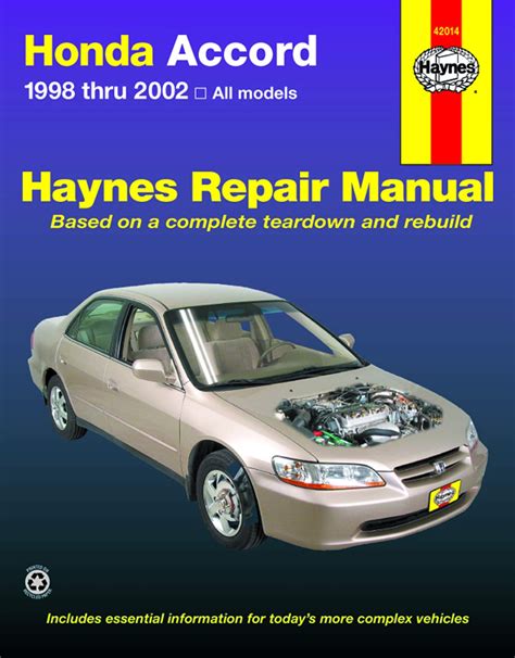 1998 - 2002 Honda Accord repair manual - Zofti