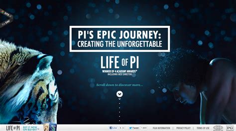 Life of Pi- Website providing the epic tale. wonderfully done. | Life of pi, Life of pi film ...