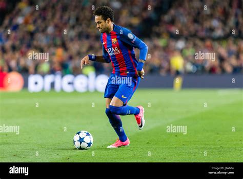 Barcelona, Spain. 19th Apr, 2017. Neymar jr of FC Barcelona during the UEFA Champions League ...