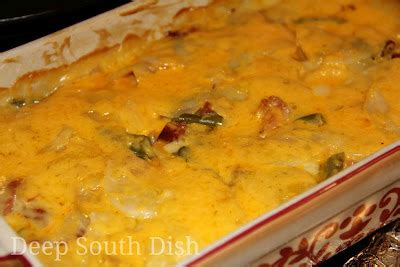 Deep South Dish: Ham and Potatoes au Gratin Casserole