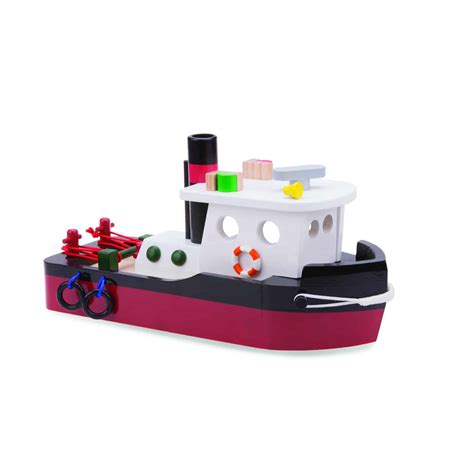 New Classic Toys Wooden Tugboat