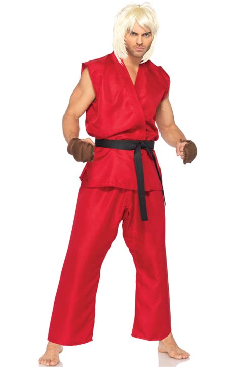 Street Fighter Ken Adult Deluxe Costume - PureCostumes.com