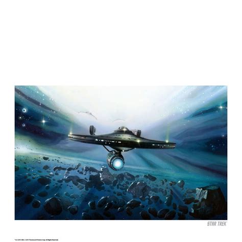 Star Trek Enterprise Fine Art Print with Free Quotes Print Homeware ...