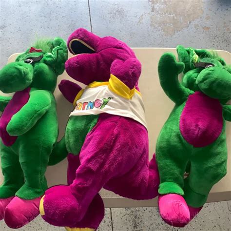 BARNEY & BABY Bop Vintage Plush Purple Dinosaur 1992 The Lyons Group Lot £47.33 - PicClick UK