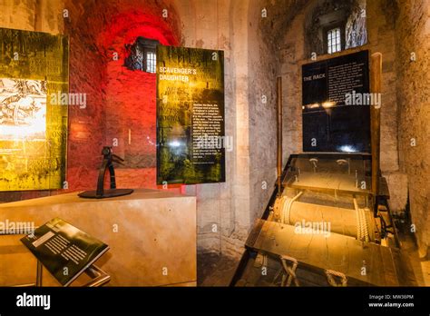 England, London, Tower of London, Display of Medieval Torture Devices ...