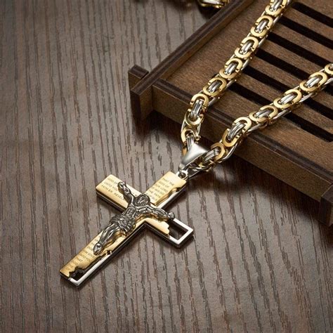 Gold Jesus Cross Necklace | Lord's Guidance