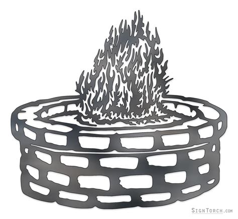 Fire Pit Scene | ReadyToCut - Vector Art for CNC - Free DXF Files