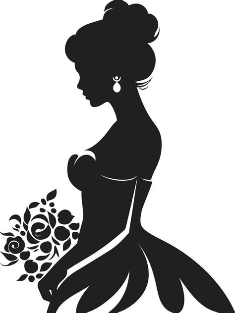 Bridal Harmony Black Vector Emblem Graceful Serenity Bride Logo 37330625 Vector Art at Vecteezy