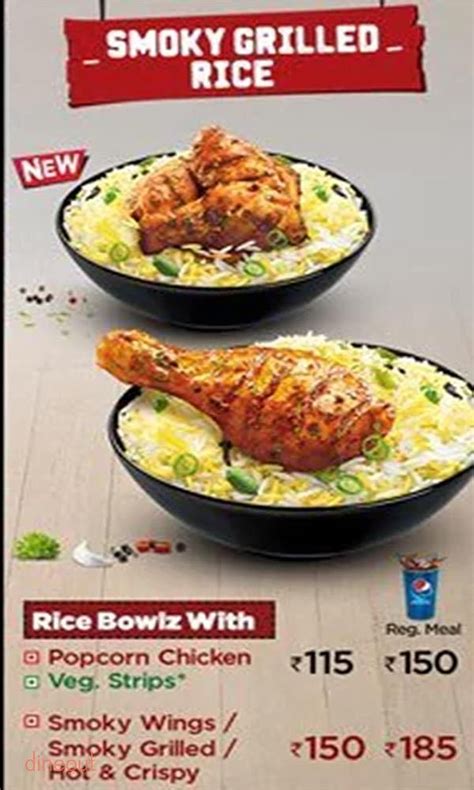 Menu of KFC, New Market, Kolkata | Dineout discovery