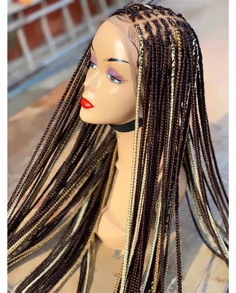 Scanty Box Braids Made With Full Lace Two Tones Color 33 27 | Etsy