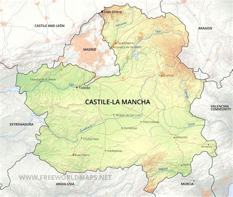 Castile-La Mancha Maps