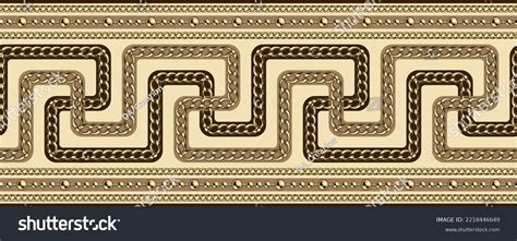 Ancient Greek Borders Gold Chains Beads Stock Vector (Royalty Free) 2218446649 | Shutterstock