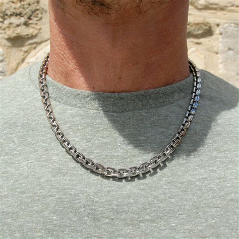 Men's Strong Titanium Necklace By David Louis Design ...